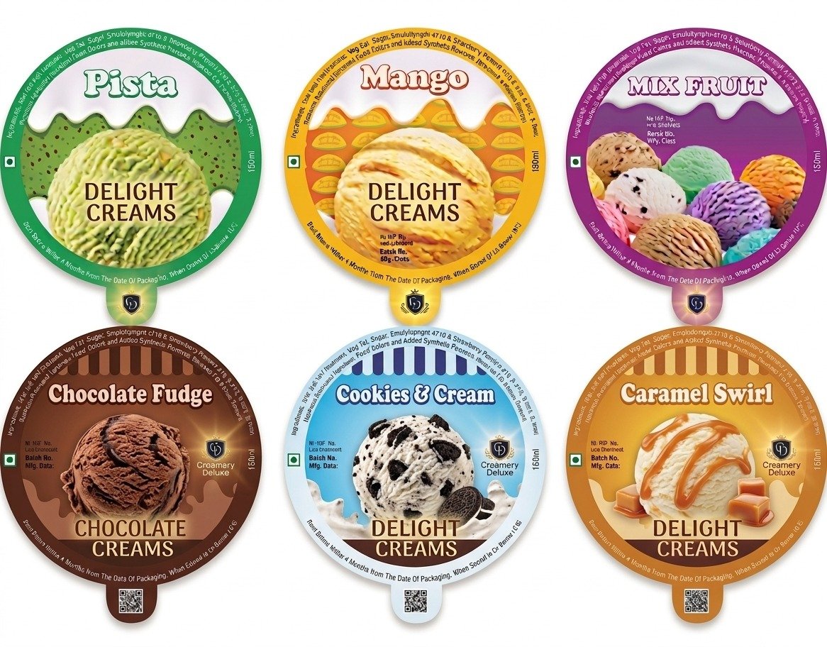 Ice Cream Paper Cup Lid